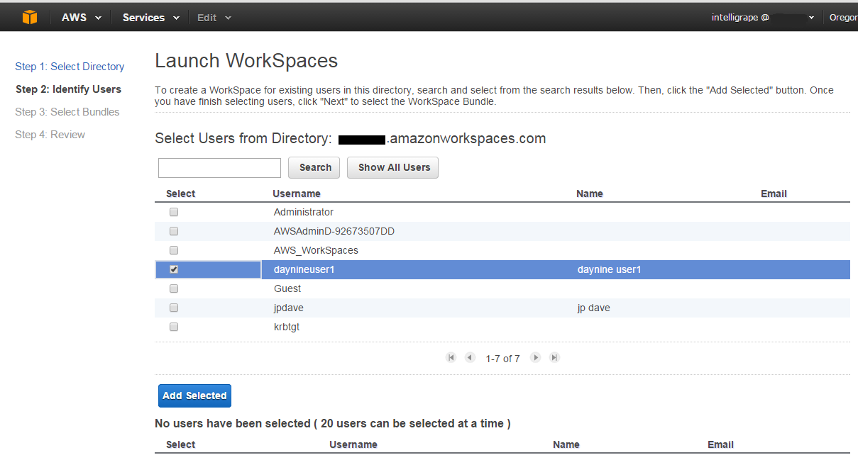Select User From Active Directory