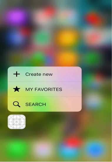 Custom Home screen Quick Action