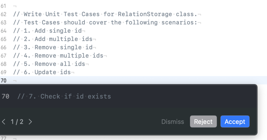 Test Case Suggestions