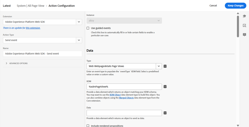 WebSDK- Send Event