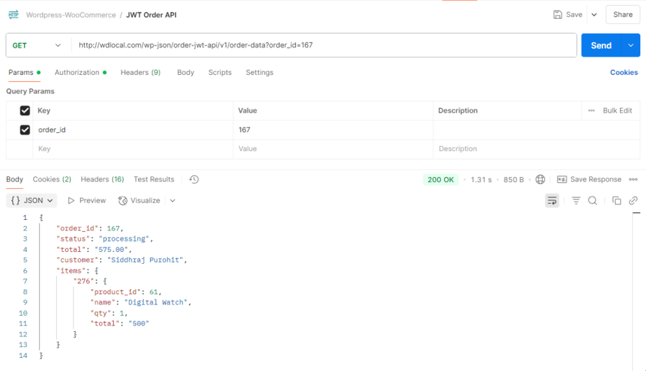 Order Data