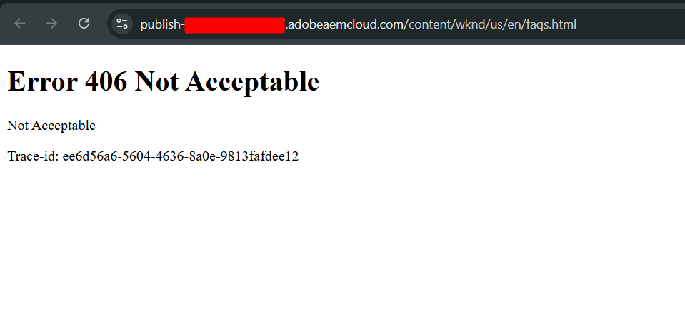 error page