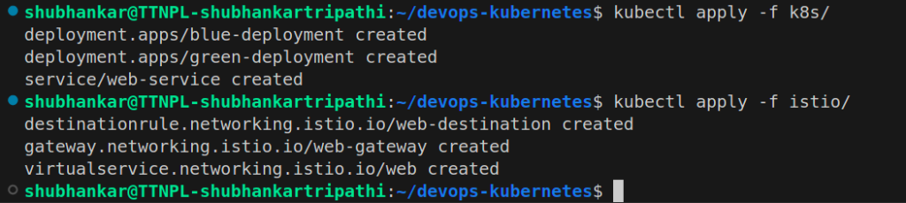 kubectl apply