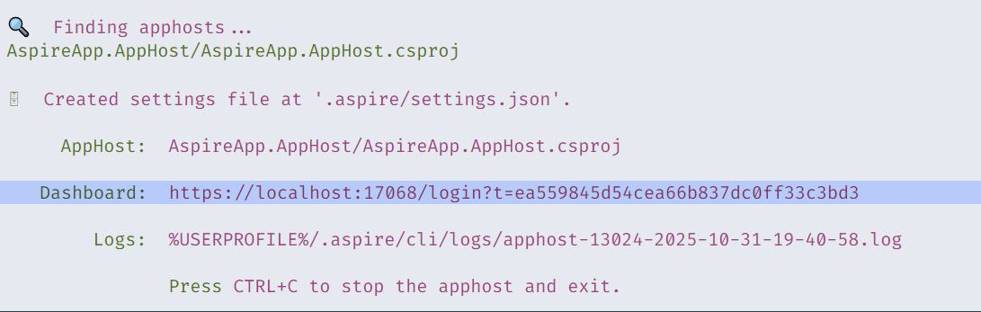 Example output