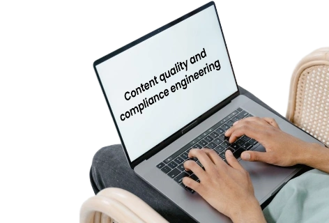 man writing on laptop